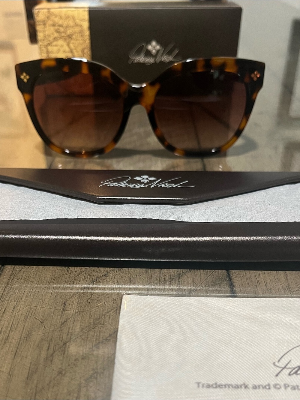 Patricia Nash Audrey Cat-Eye Sunglasses New with box